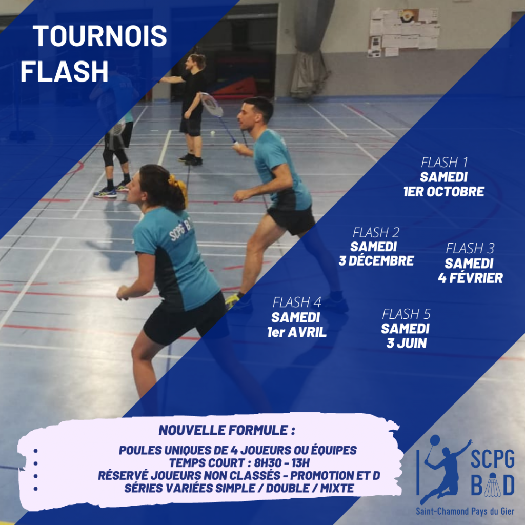 1er Flashbad à St Chamond Comité Départemental Loire Badminton 7906