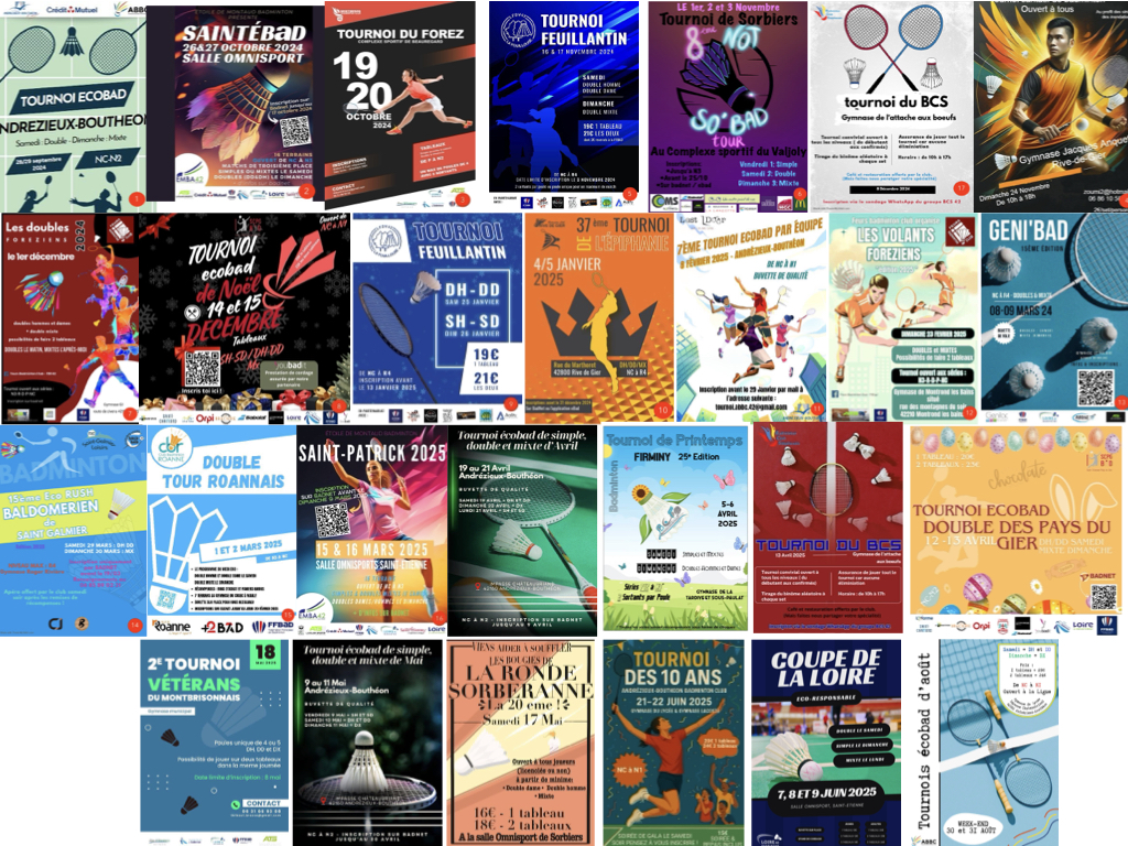 2024-2025 LES TOURNOIS S’AFFICHENT